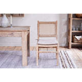 Aamani Mango Wood & Cord Dining Chair - Natural