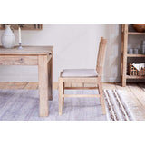 Aamani Mango Wood & Cord Dining Chair - Natural