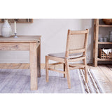 Aamani Mango Wood & Cord Dining Chair - Natural