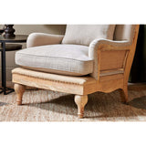 Abe Deconstructed Linen Armchair - Stone