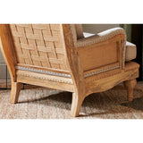 Abe Deconstructed Linen Armchair - Stone