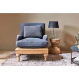 Abe Deconstructed Linen Armchair - Charcoal