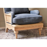 Abe Deconstructed Linen Armchair - Charcoal