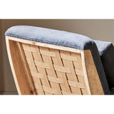 Abe Deconstructed Linen Armchair - Charcoal