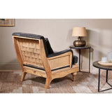 Abe Deconstructed Velvet Armchair - Moss