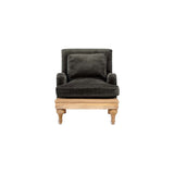 Abe Deconstructed Velvet Armchair - Moss