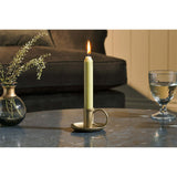 Amri Iron Candlestick - Antique Brass