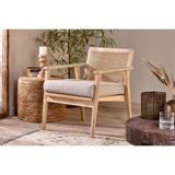 Atri Mango Wood & Cane Armchair - Natural