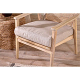 Atri Mango Wood & Cane Armchair - Natural