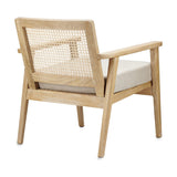 Atri Mango Wood & Cane Armchair - Natural