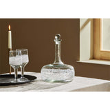 Anara Etched Recycled Glass Decanter - Clear