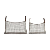 Adah Iron Mesh Storage Basket - Brown - Set of 2