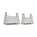 Adah Iron Mesh Storage Basket - Brown - Set of 2