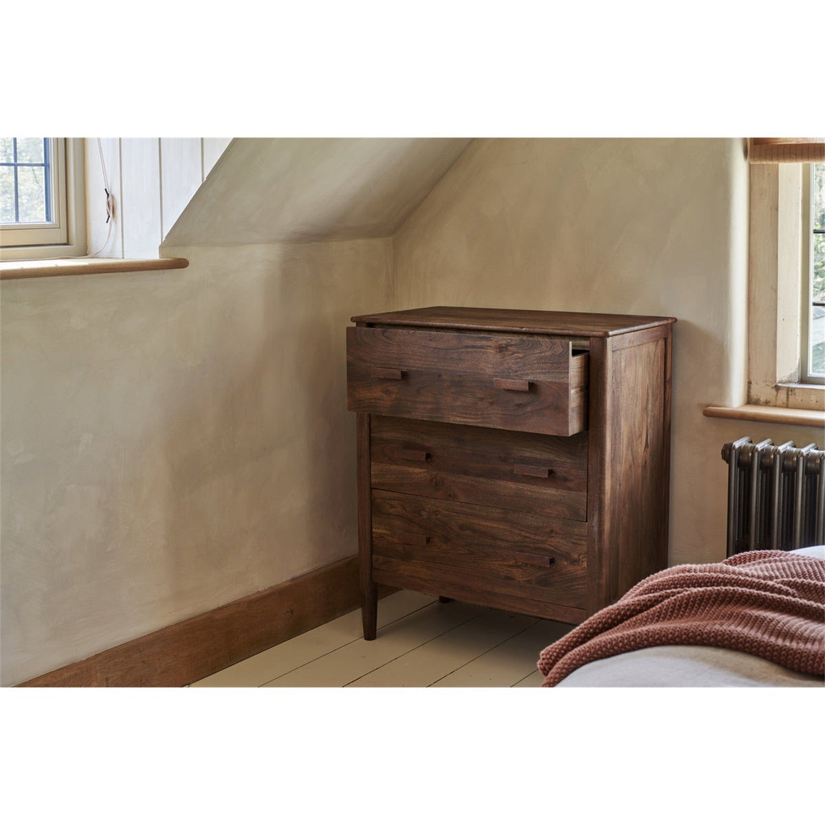 Anbu Acacia Chest of Drawers - Washed Walnut