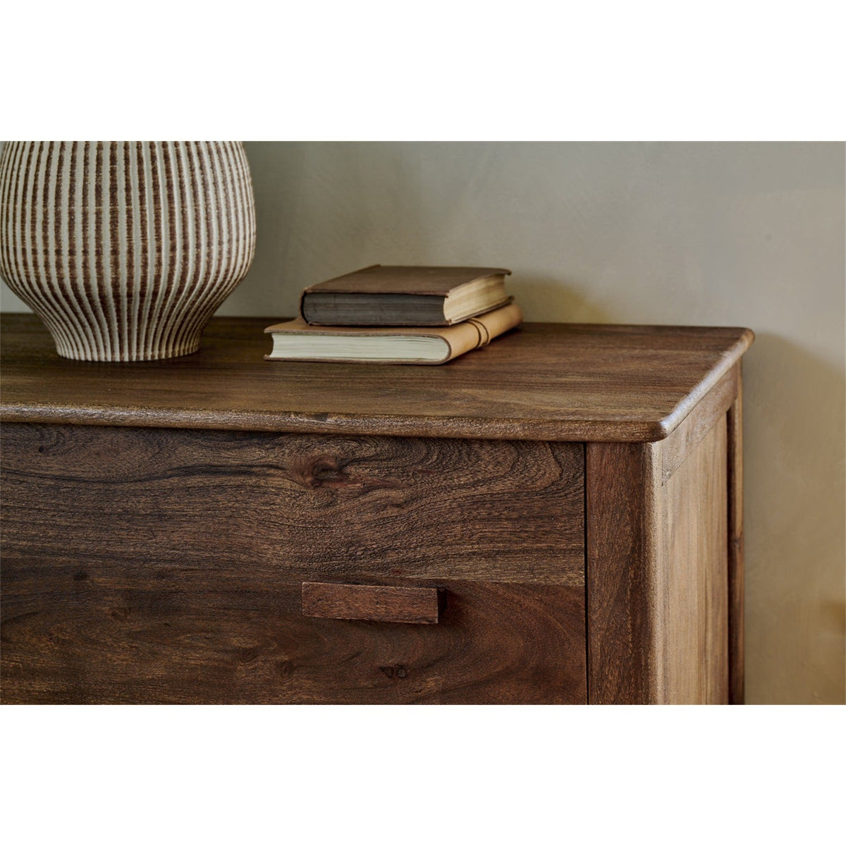 Anbu Acacia Chest of Drawers - Washed Walnut