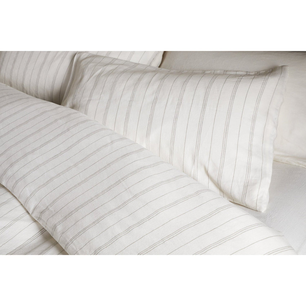 Anta Double Hemp & Cotton Duvet Cover - Sage Green