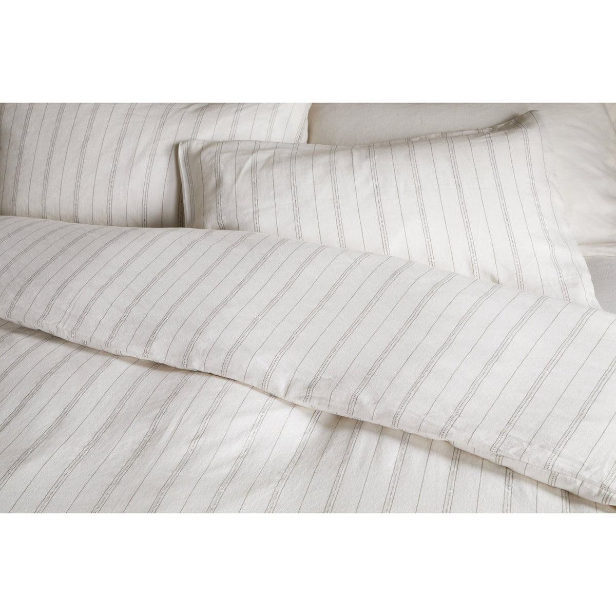 Anta Double Hemp & Cotton Duvet Cover - Sage Green
