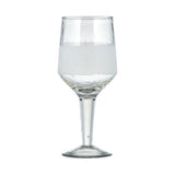 Anara Large Etched Wine Glasses - Clear - Set of 4