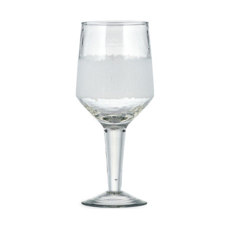Anara Large Etched Wine Glasses - Clear - Set of 4