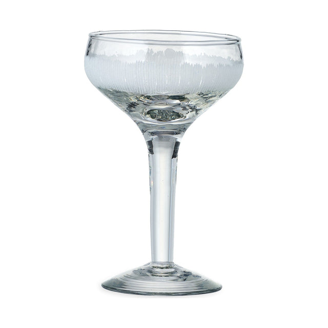 Anara Etched Champagne Glasses - Clear - Set of 4