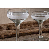 Anara Etched Champagne Glasses - Clear - Set of 4