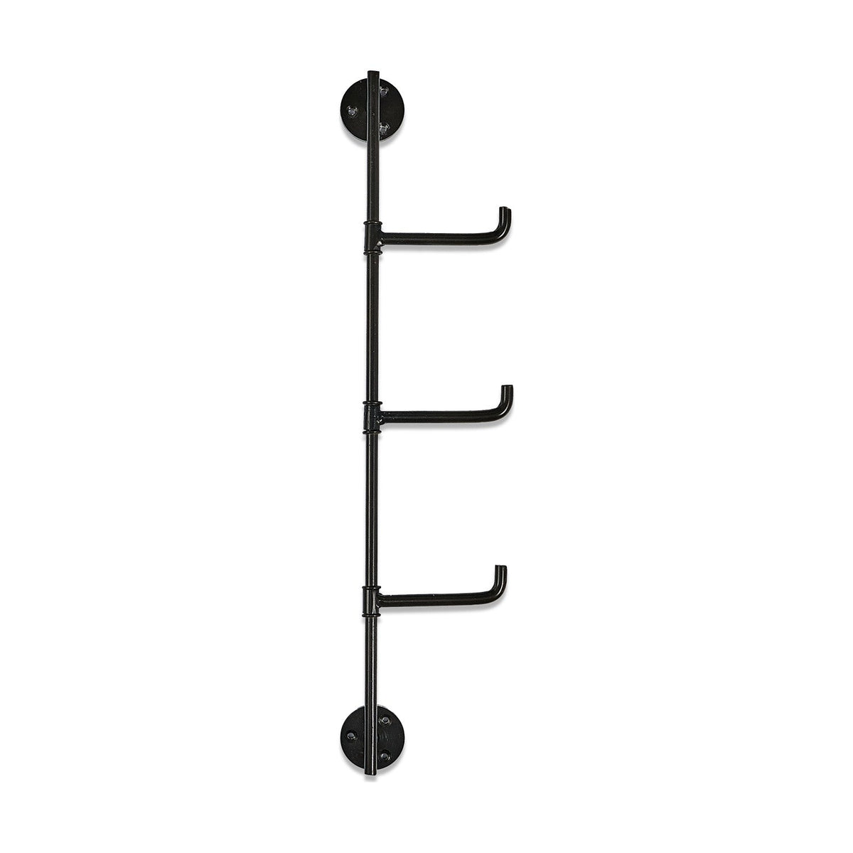 Aniko 3 Hook Rotating Wall Hooks - Black