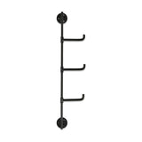 Aniko 3 Hook Rotating Wall Hooks - Black