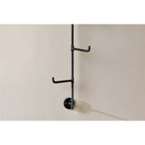 Aniko 3 Hook Rotating Wall Hooks - Black