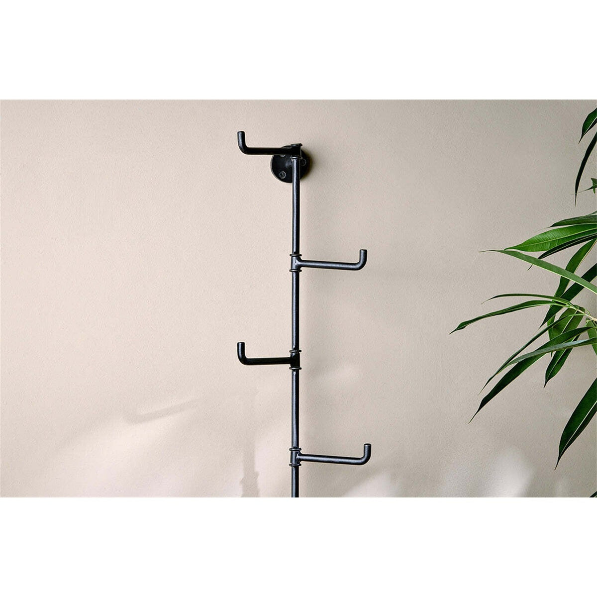 Aniko 3 Hook Rotating Wall Hooks - Black