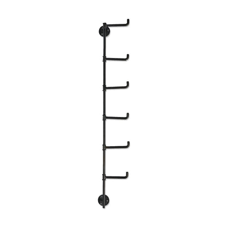 Aniko 6 Hook Iron Wall Hooks - Grey
