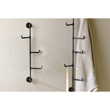 Aniko 6 Hook Iron Wall Hooks - Grey