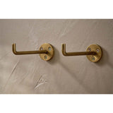Aniko Iron Wall Hooks - Brass - Set of 2