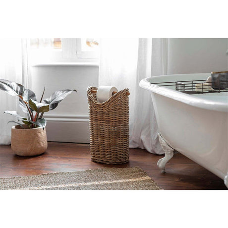 Amandi Rattan Toilet Roll Holder - Natural