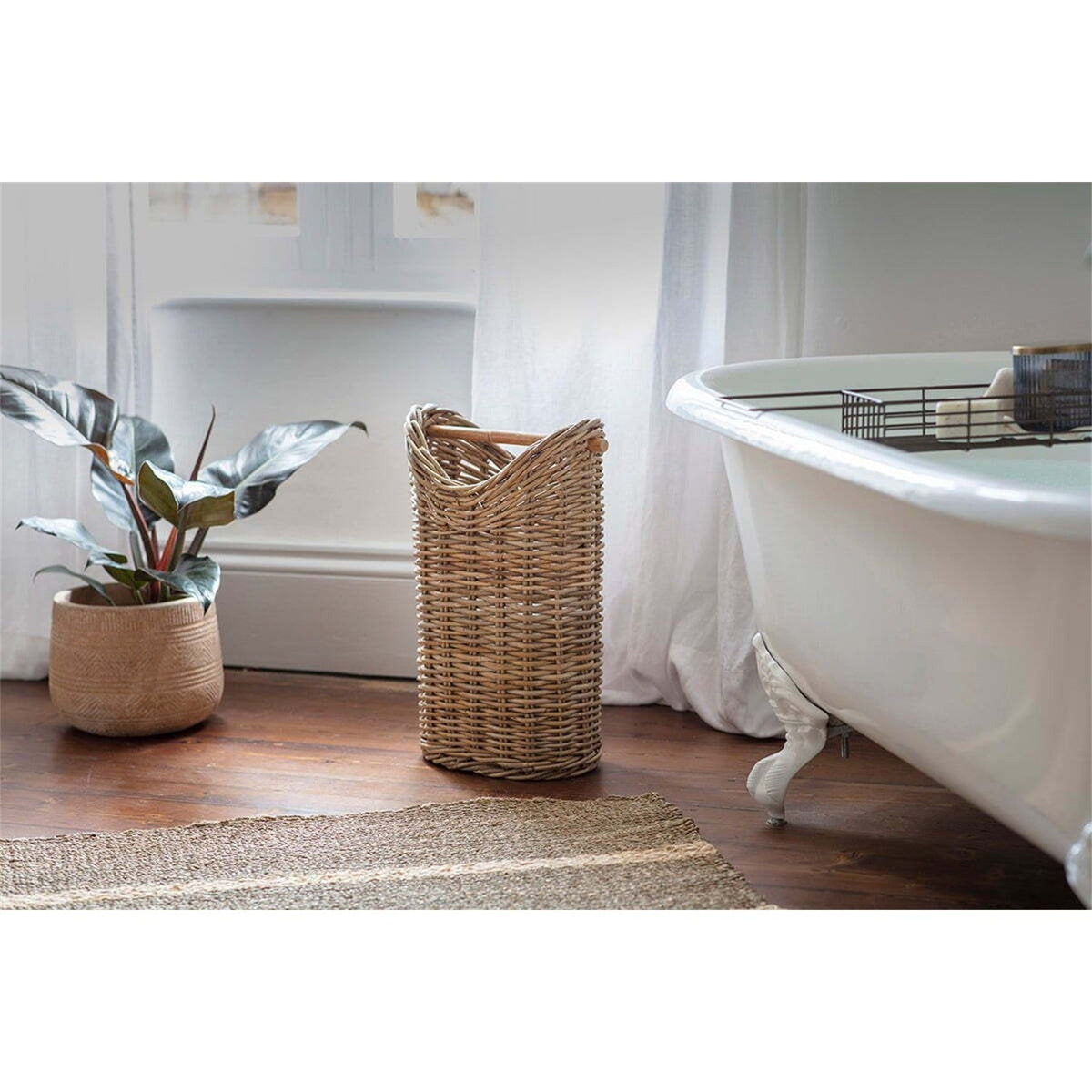 Amandi Rattan Toilet Roll Holder - Natural