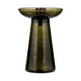 Avyn Small Recycled Glass Candle Holder - Forest Green