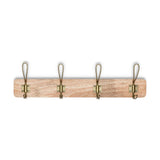 Ankita Small Wall Hooks - Natural & Antique Brass