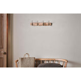 Ankita Small Wall Hooks - Natural & Antique Brass