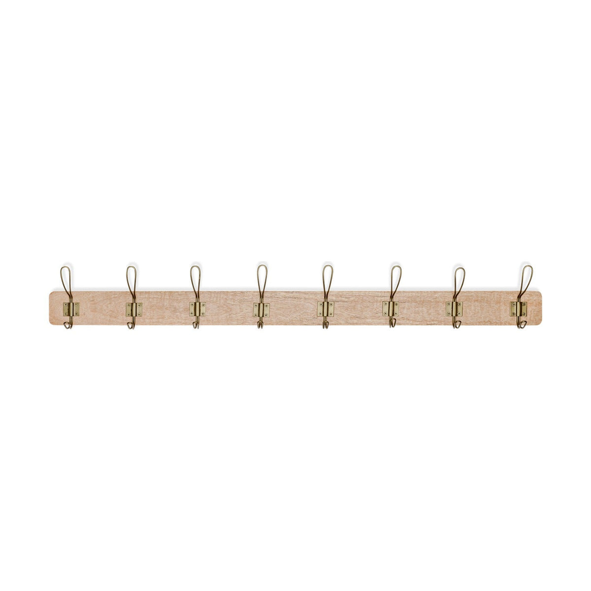 Ankita Large Wall Hooks - Natural & Antique Brass