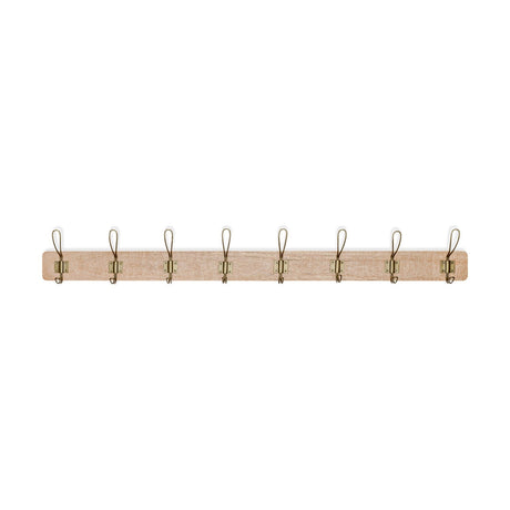 Ankita Large Wall Hooks - Natural & Antique Brass