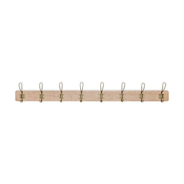 Ankita Large Wall Hooks - Natural & Antique Brass