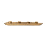 Amita Long Candle Holder - Antique Brass