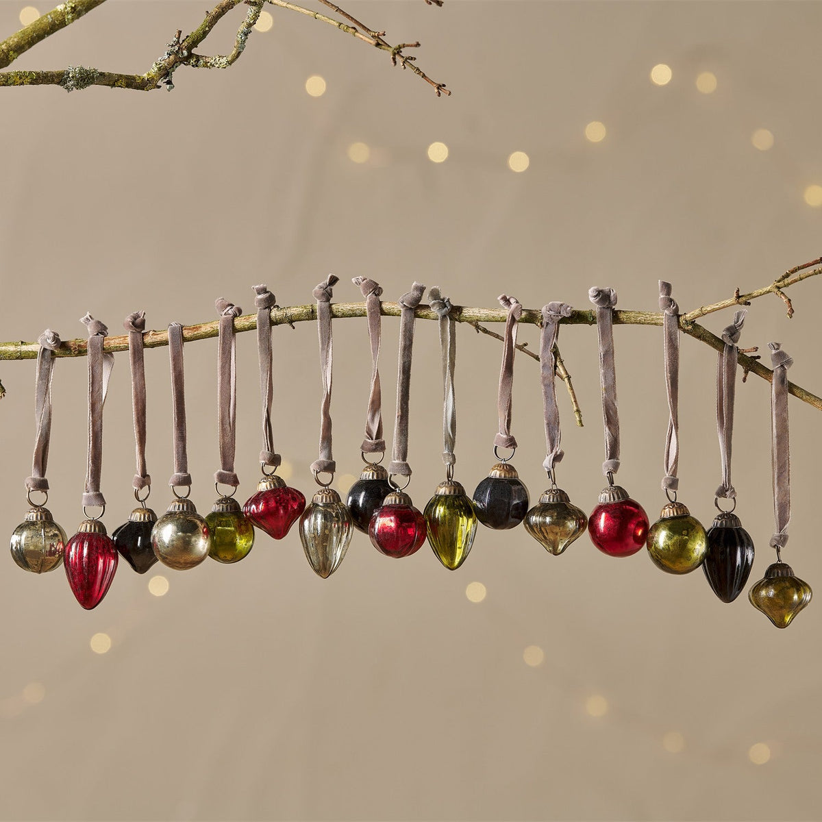 Adisa Glass Baubles in a Jar - Mixed - Set of 16