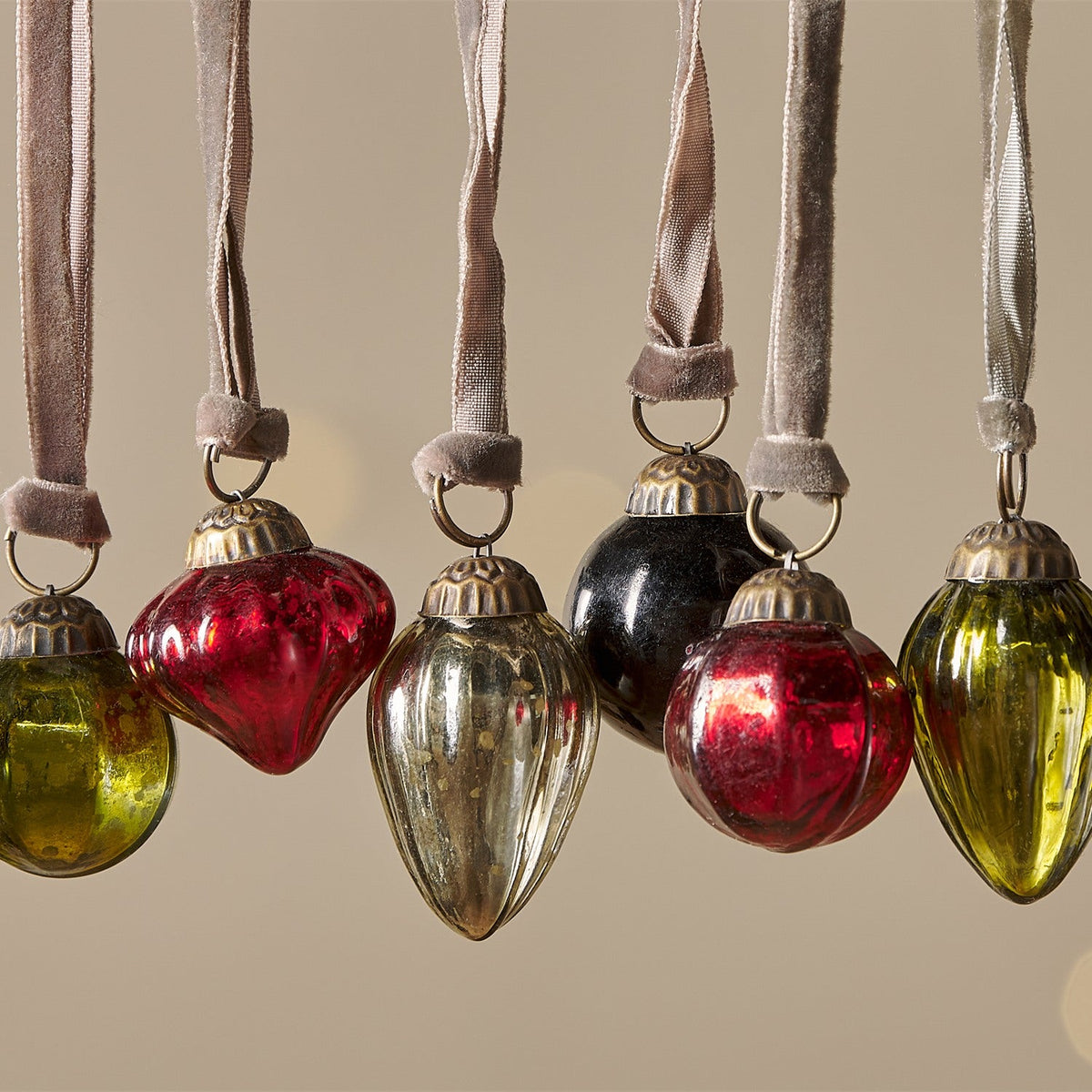 Adisa Glass Baubles in a Jar - Mixed - Set of 16