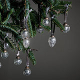 Adisa Glass Baubles in a Jar - Antique Silver - Set of 16