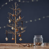 Adisa Glass Baubles in a Jar - Gold & Rust - Set of 16