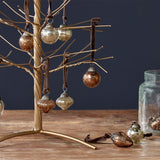 Adisa Glass Baubles in a Jar - Gold & Rust - Set of 16