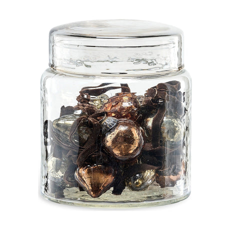 Adisa Glass Baubles in a Jar - Gold & Rust - Set of 16