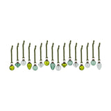 Adisa Glass Baubles in a Jar - Green & Clear - Set of 16