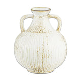 Anjuna Small Reactive Glaze Decorative Jug - White