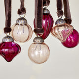 Adisa Glass Baubles in a Jar - Ruby & Copper - Set of 16
